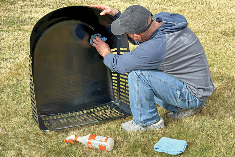 Tournament-weekend rooftop AC capacitor swap at Old Settlers Park in Round Rock