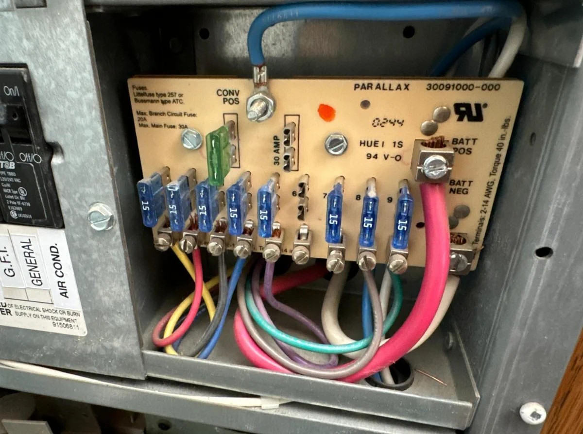 GFCI outlet replacement in an RV bathroom