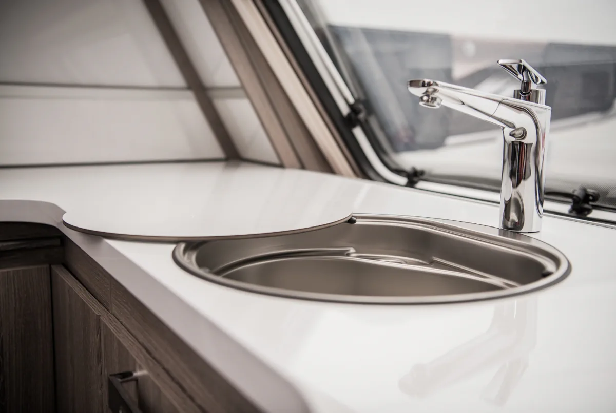 Pre-storage seal and awning lock-down on a fifth wheel