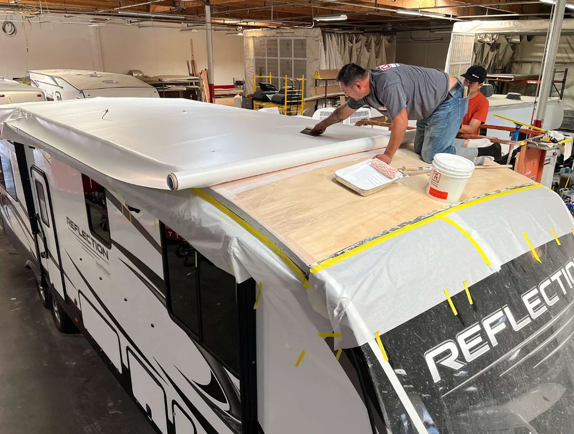 Roof vent fan reseal on a fifth wheel - MaxxAir replacement