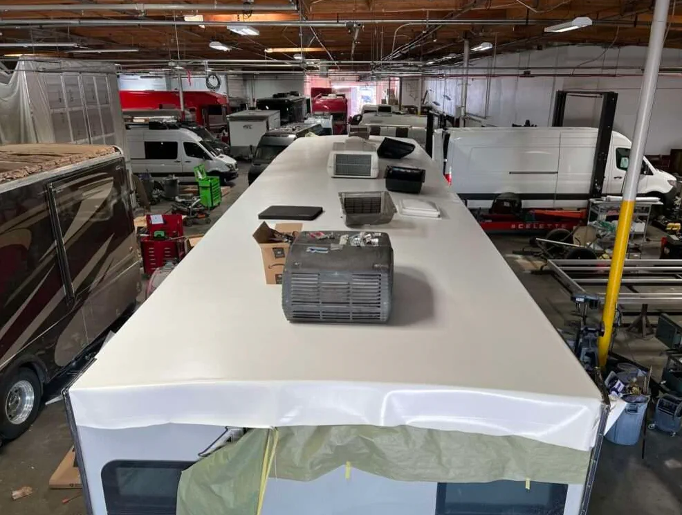 Coach-side work done at your location, not at a dealership.