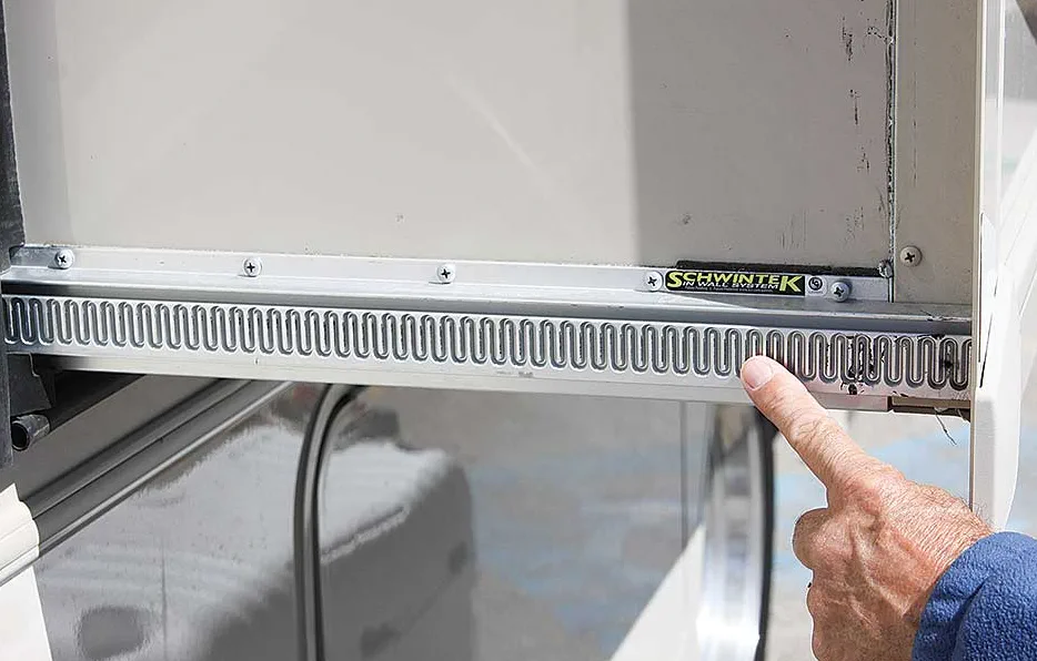 Slide topper fabric replacement on a Florida fifth wheel