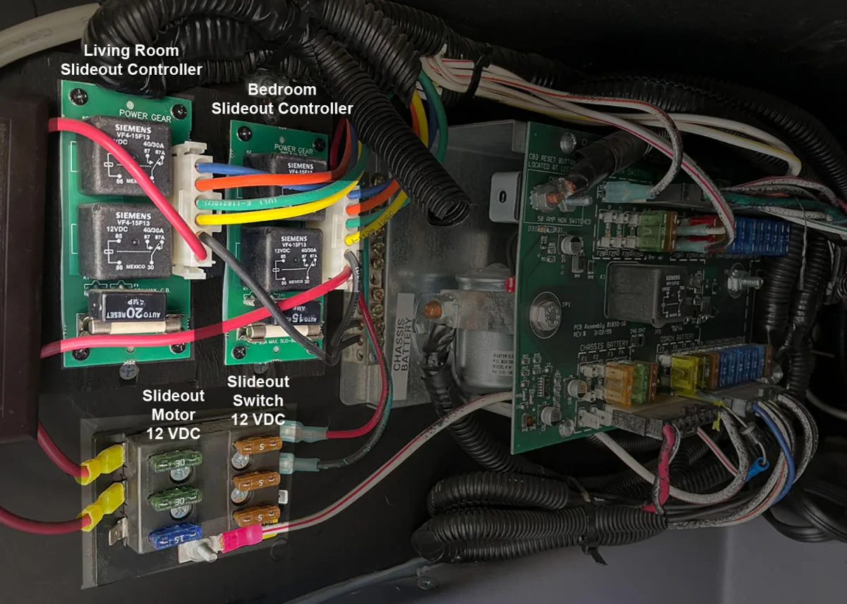 RV slide-out mechanism repair